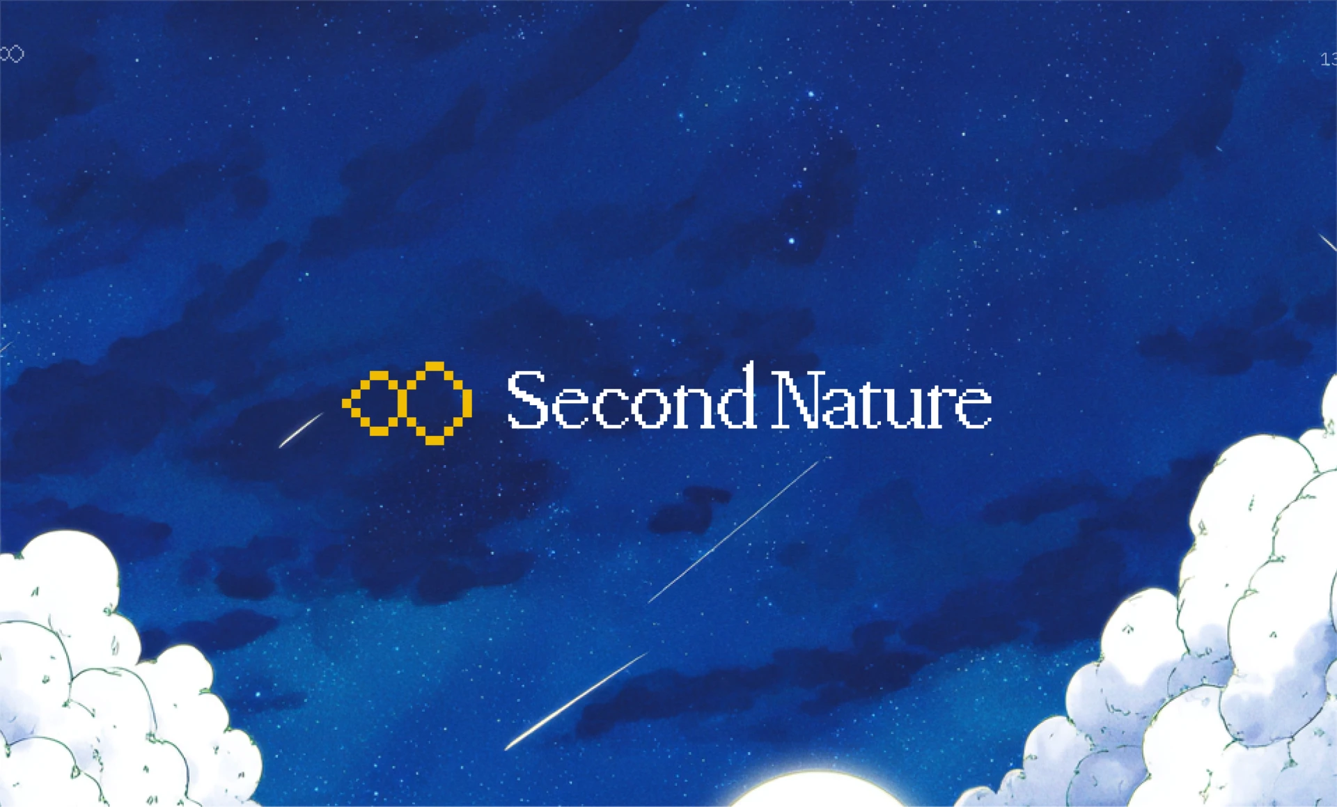 Second Nature identity hero — voice agent branding for MiraiMinds
