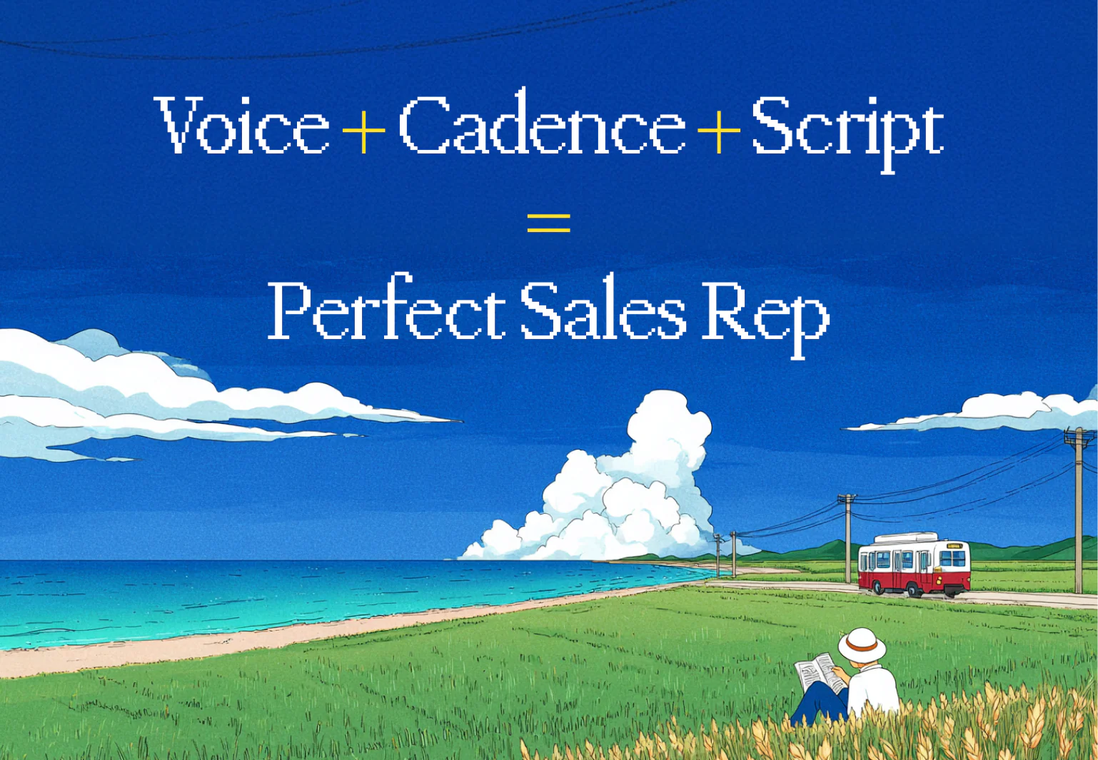 Diagram illustrating how Voice Agent clones a top sales rep at scale